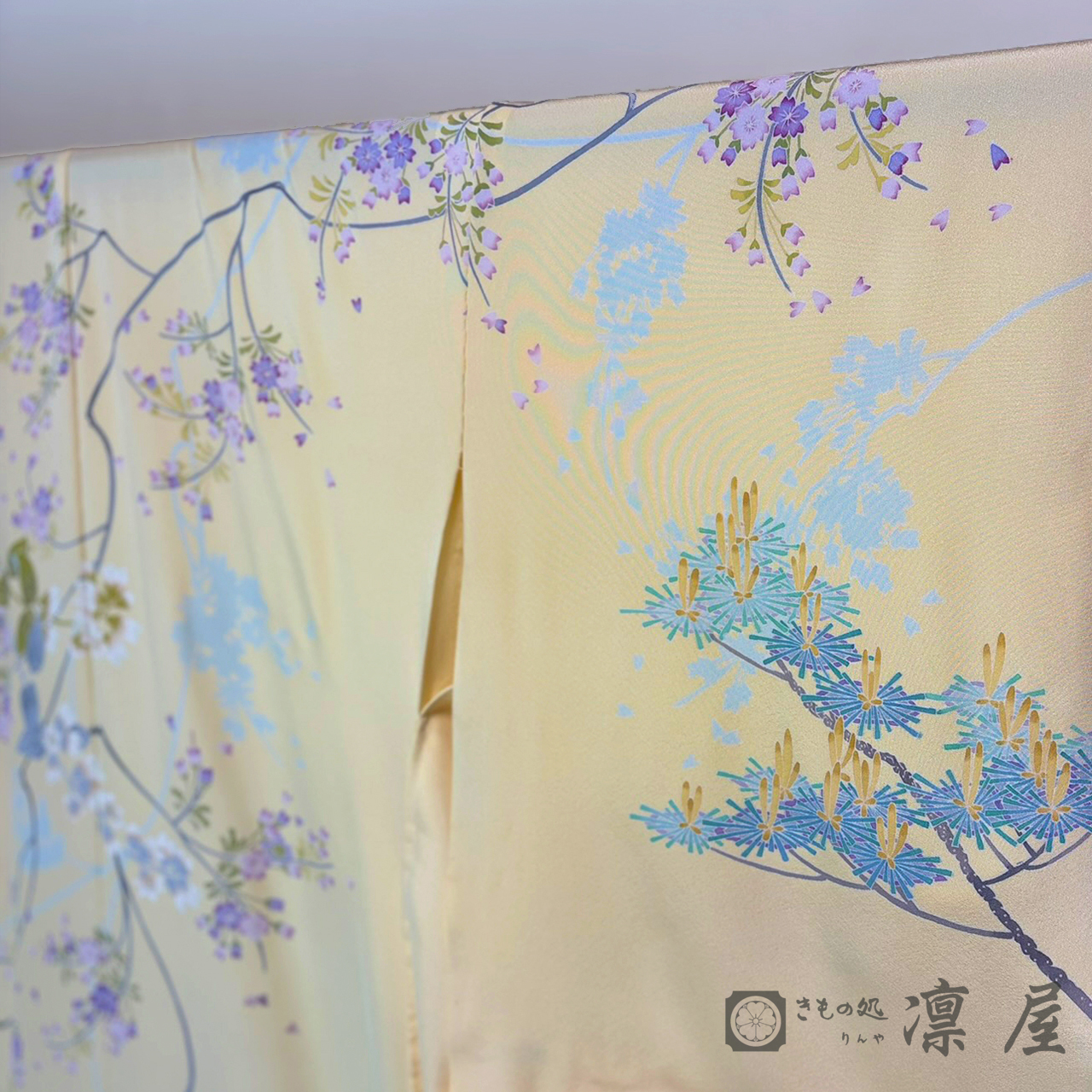 加賀友禅-訪問着　宮野勇造「春謡」5