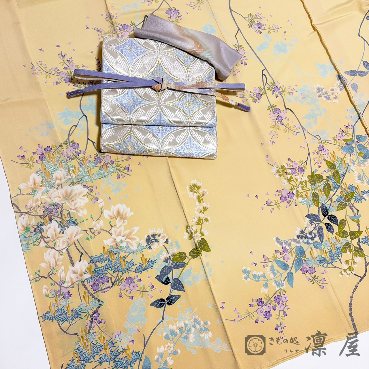 加賀友禅-訪問着　宮野勇造「春謡」9