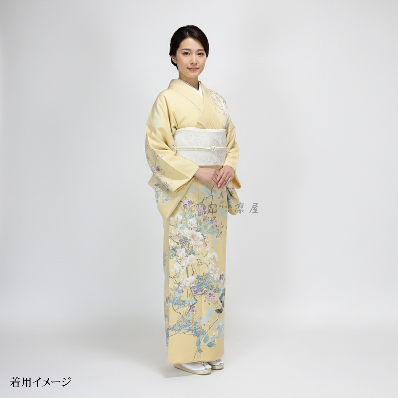 加賀友禅 訪問着　宮野勇造「春謡」