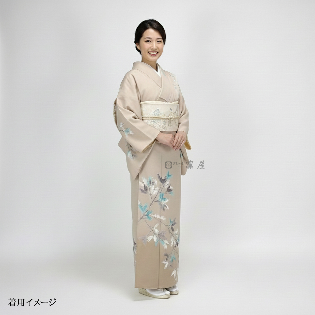 加賀友禅 訪問着　高平良隆「杉」