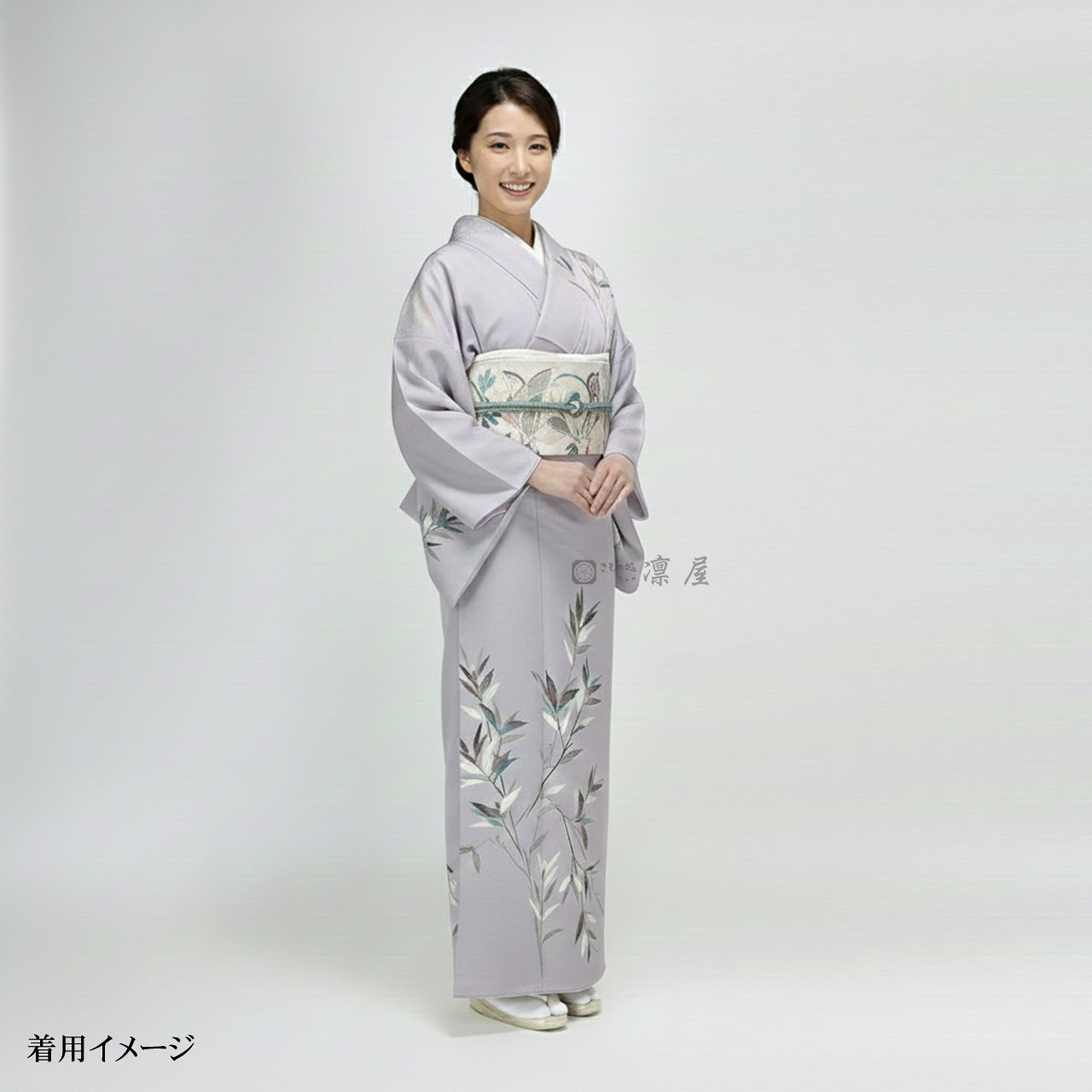 加賀友禅 附下訪問着　高平良隆「野々里」