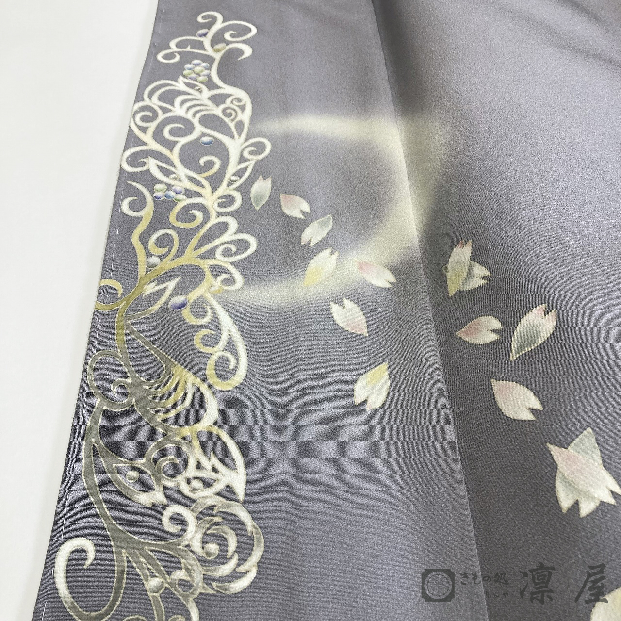 加賀友禅 訪問着　吉村伊佐子「月の雪」7